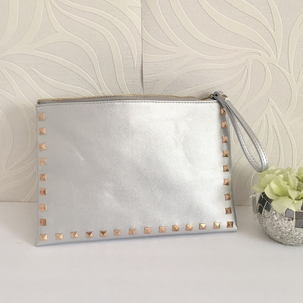 Silver  Clutch